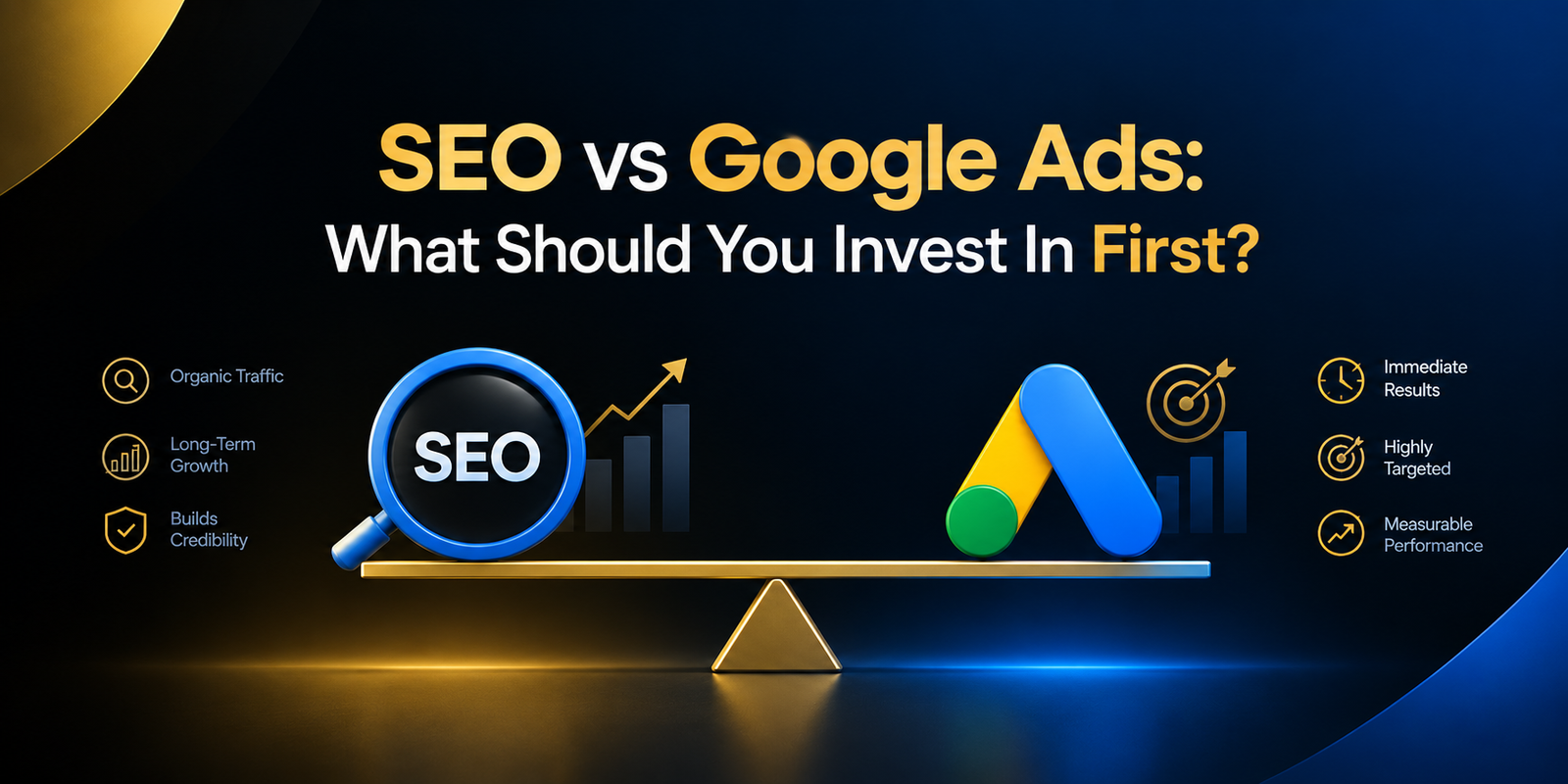 SEO vs Google Ads: What Should You Invest In First? | ssp digiworld